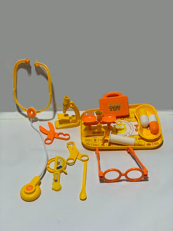 Little Doctor Medical Toy Set for Kids – Yellow Color Pretend Play Kit with Stethoscope & Tools