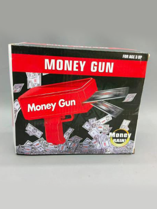 Money Gun Toy for Kids & Parties – Cash Shooting Machine with Play Bills – Fun Money Rain Gun for Birthdays, Events, and Games