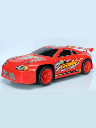 Kids Red Racing Sports Car Toy – Pull Back Action Vehicle for Boys (Plastic, Age 3+)