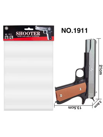 Shooter 1911 Toy Gun – Realistic Metal-Style Pistol with Classic Grip for Kids & Roleplay (21cm)