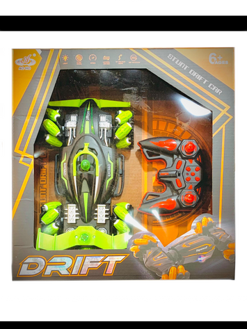 4WD RC Stunt Drift Car for Kids – 360° Rotating Remote Control Car with Rechargeable Battery & LED Lights (Ages 6+)