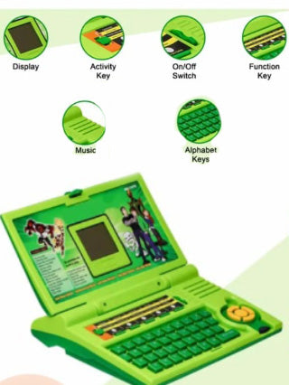 Ben 10 Kids Educational Learning Laptop Toy – Alphabet, Music & Activity Games – Interactive Computer for Boys & Girls (3+ Years)