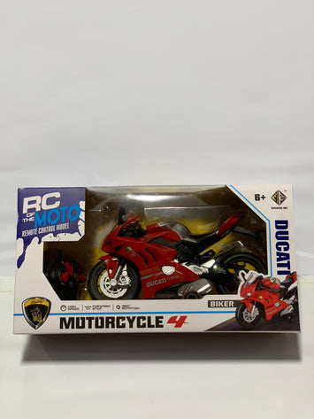 RC Ducati Style Remote Control Motorcycle – High Speed, 360° Rotation, Rechargeable Racing Bike Toy for Kids (6+ Age)