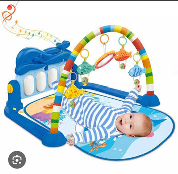 Musical Baby Play Gym Mat with Piano & Hanging Toys – Activity Gym for Newborns & Infants