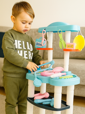 Large Doctor Toy Set for Kids – 32 Pieces kitchen set | Smart Doctor Playset for Children (Age 3+)