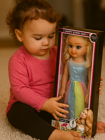 Fashion Doll Set for Girls – Barbie Style Dolls with Colorful Dresses | Beauty Toy for Ages 3+