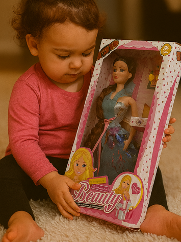 Beauty Fashion Doll Set with Extra Dresses & Accessories – Gift Toy for Girls (3+ Years)