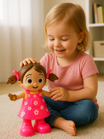 Dancing Girl Toy with Flashing Lights & Music – Fun Learning Toy for Girls (3+ Ages)