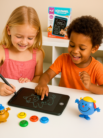 6.5” LCD Writing Tablet for Kids – Colorful Digital Drawing Pad with Stylus | Reusable & Portable Doodle Board