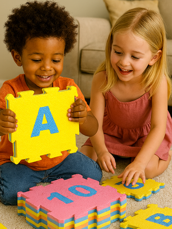 Alphabet & Number Foam Puzzle Mat for Kids – Soft Interlocking EVA Floor Play Tiles (A-Z, 0-9) | Educational Toy for Toddlers, Baby Playmat