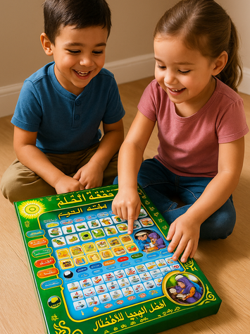 Arabic Islamic Learning Pad for Kids – Educational Sound Board Toy with Quranic Words, Duas & Salah Guide – Muslim Gifts for Children (Ages 3+)