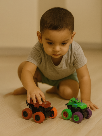 Kids Off-Road Toy Car – Orange Monster Truck with Big Tyres | 4x4 Jeep for Boys