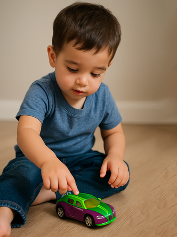 Metal Body Colorful Racing Car Toy for Kids – Alloy Die-Cast Sports Car with Stylish Design & Smooth Wheels