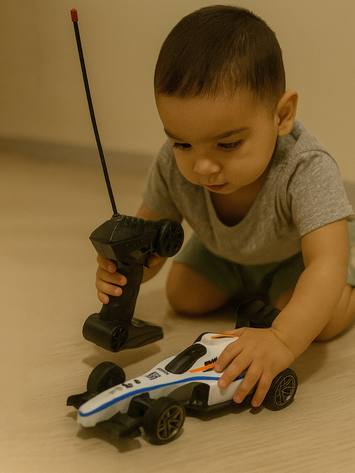 1:14 Remote Control Formula Racing Car – Rechargeable High-Speed F1 Toy Car with Spray & Stylish Controller for Kids