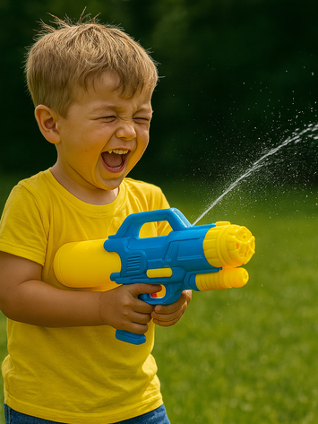 Large Water Gun Toy for Kids – High-Pressure Shooter Blaster with Big Tank