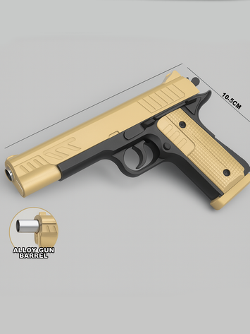 Golden M1911 Toy Gun – Realistic Alloy Look Pistol for Kids | 24cm Shooter Model M1