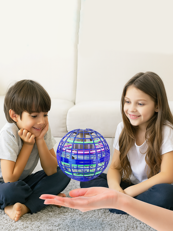 Magic Flying Hover Ball Toy for Kids – Rechargeable Spinner Drone Ball with LED Lights – Hand-Controlled Indoor & Outdoor Fun
