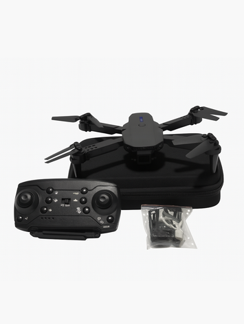 E88 Pro Foldable Drone with HD Camera & LED Lights | 2.4GHz Remote Control Quadcopter for Beginners & Kids (14+ Age)