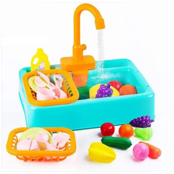 Kids Kitchen Sink Toy with Electric Water Circulation 💧🍽️
