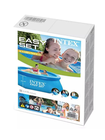 Intex Easy Set Inflatable Swimming Pool – 8ft x 30in | Quick Setup Family Pool | 2,419L Capacity