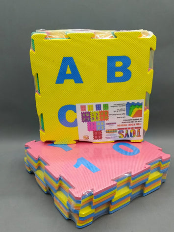 Alphabet & Number Foam Puzzle Mat for Kids – Soft Interlocking EVA Floor Play Tiles (A-Z, 0-9) | Educational Toy for Toddlers, Baby Playmat