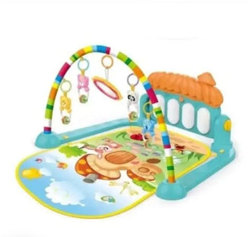 Baby Piano Fitness Rack Playmat – Musical Activity Gym with Hanging Toys and Kick Piano (0+ Months)