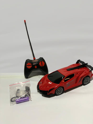 1:16 High Speed Convertible RC Sports Car – Rechargeable Remote Control Racing Car for Kids (Dual Color Options)