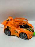 4x4 Red Propeller Car Toy – Wind-Up Racing Car with Spinning Fan for Kids