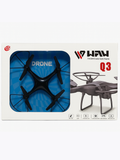 Q3 4-Axis RC Drone with 6-Axis Gyro & LED Lights | Lightweight Beginner Drone for Kids & Adults | WFW Brand