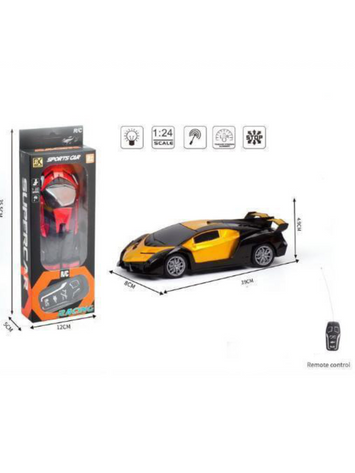 1:24 Scale RC Sports Car – Rechargeable Remote Control Racing Car with Lights & 2.4GHz Control – Supercar Design for Kids & Adults