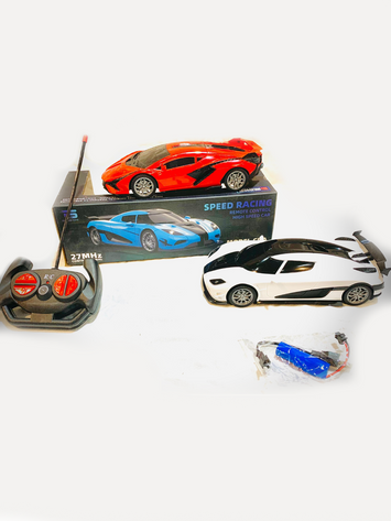 High Speed 1:16 Rechargeable RC Racing Car – Remote Control Sports Car with Battery & Charger – 27MHz Frequency (Kids Toy)