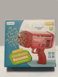 Electric Bubble Gun Machine for Kids – High Output “Bubble Feast” Toy with Bottle | Automatic Bubble Blower (Pink)