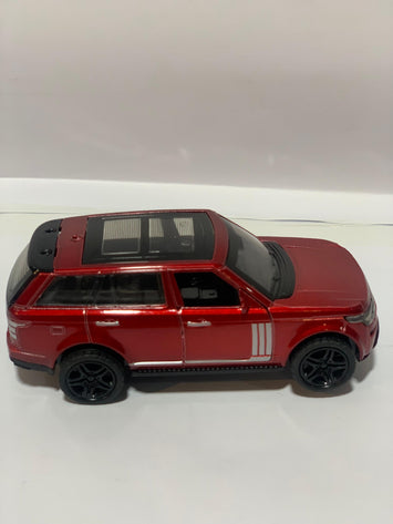 White SUV Toy Car with Lights – Premium Friction Powered Jeep for Kids (Metal Body Look)