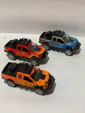 Off-Road Pickup Truck Toy with Lights – Friction Powered Jeep for Kids (Big Wheels, Flame Design)