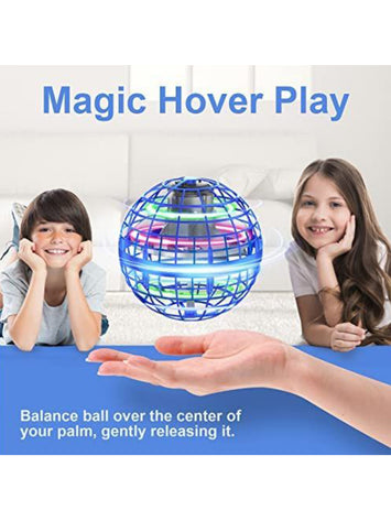 Magic Flying Hover Ball Toy for Kids – Rechargeable Spinner Drone Ball with LED Lights – Hand-Controlled Indoor & Outdoor Fun