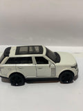 White SUV Toy Car with Lights – Premium Friction Powered Jeep for Kids (Metal Body Look)