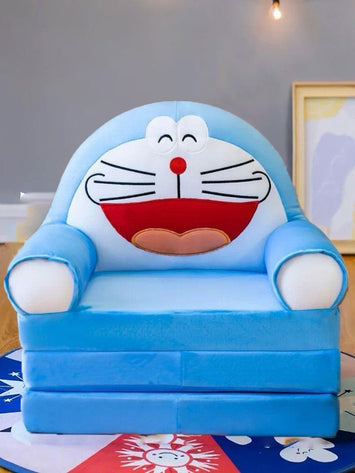 Doraemon Plush Kids Sofa Chair – Soft, Foldable & Comfortable Cartoon Couch for Toddlers