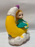 Electric Dream Girl Toy – Light & Music Wishing Moon Doll for Kids (5D Motion, 360° Rotation)