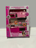 Modern Pink Kitchen Playset Toy for Girls – My Happy Kitchen with Lights & Sounds | Battery Operated Pretend Cooking Set for Kids 3+