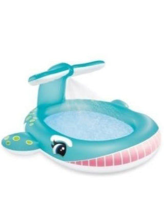 Inflatable Whale Kids Pool with Water Sprinkler – Baby & Toddler Outdoor Splash Pad – Summer Backyard Fun for Ages 1-5