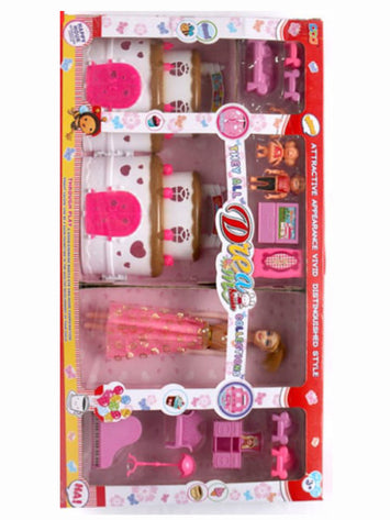 Dream Doll House Play Set with Family Figures, Barbie Doll & Furniture – Complete Pretend Play Toy for Girls (3+ Years)