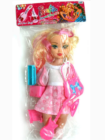 Barbie Style Doll with Accessories – Fashion Sandal & Guitar Play Set for Girls