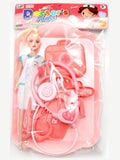 Doctor Doll Toy Set for Girls – Medical Pretend Play Kit with Stethoscope & Tools – Pink Color