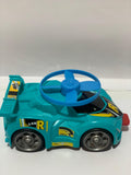 4x4 Red Propeller Car Toy – Wind-Up Racing Car with Spinning Fan for Kids