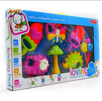 Loving Hut Baby Rattle & Sensory Toy Set – 6+ Months Developmental Toys for Infants