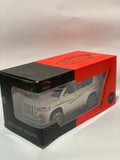 1:24 White Toyota Prado Diecast SUV Model Car – Metal Body, Lights, Sound, Openable Doors & Pull Back Action