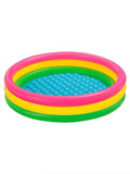INTEX Rainbow Inflatable Kids Pool – Colorful Baby Swimming Pool with Soft Bubble Bottom – 86 x 25 cm – Ideal for Summer Fun