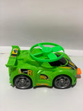 4x4 Red Propeller Car Toy – Wind-Up Racing Car with Spinning Fan for Kids