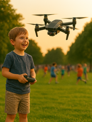 E88 Pro Foldable Drone with HD Camera & LED Lights | 2.4GHz Remote Control Quadcopter for Beginners & Kids (14+ Age)