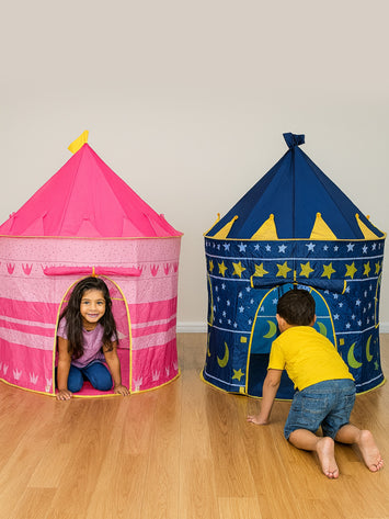 Kids Play Tent Castle for Boys & Girls – Foldable Indoor/Outdoor Princess & Space Tent